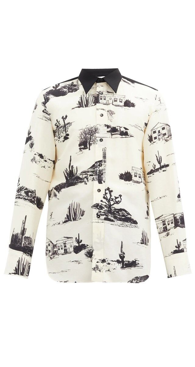 Camisa em seda e algodão, € 690, Jil Sander.