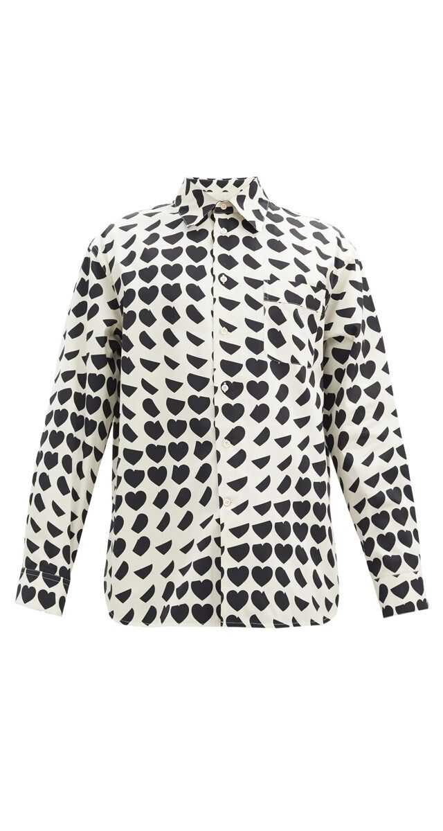 Camisa em algodão estampado, € 430, Marni.