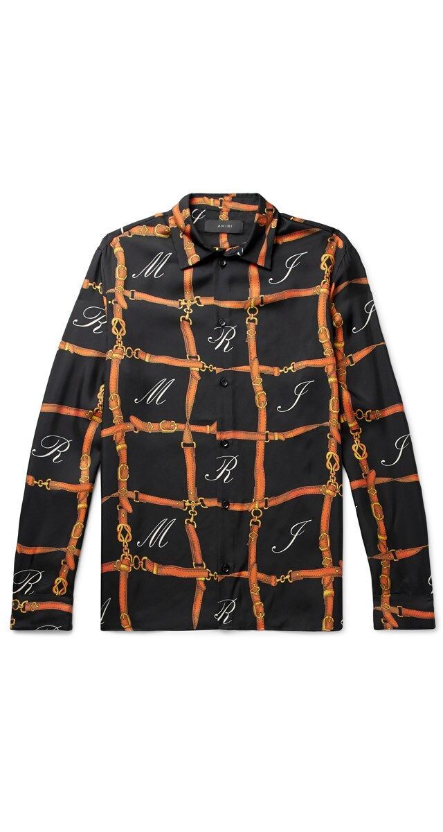 Camisa em seda estampada, € 1000, Amiri.