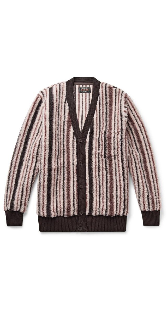 Cardigan em malha de lã, € 165, Beams Plus.