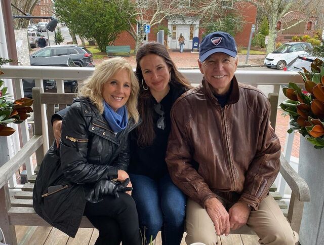 Joe, Jill e Ashley Biden