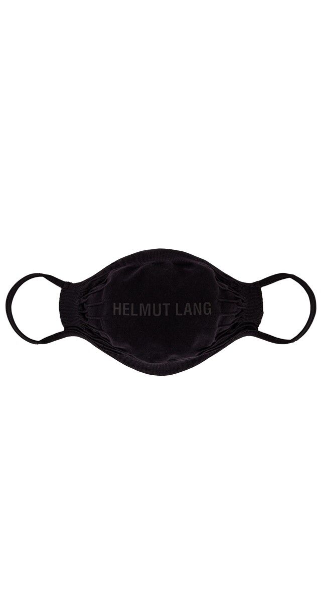 Máscara em jersey de algodão, € 36, Helmut Lang.