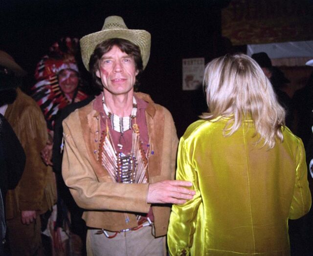 Mick Jagger no 50º aniversário de Ronnie Wood (1997)