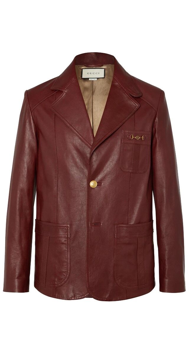 Blazer em pele, € 4800, Gucci