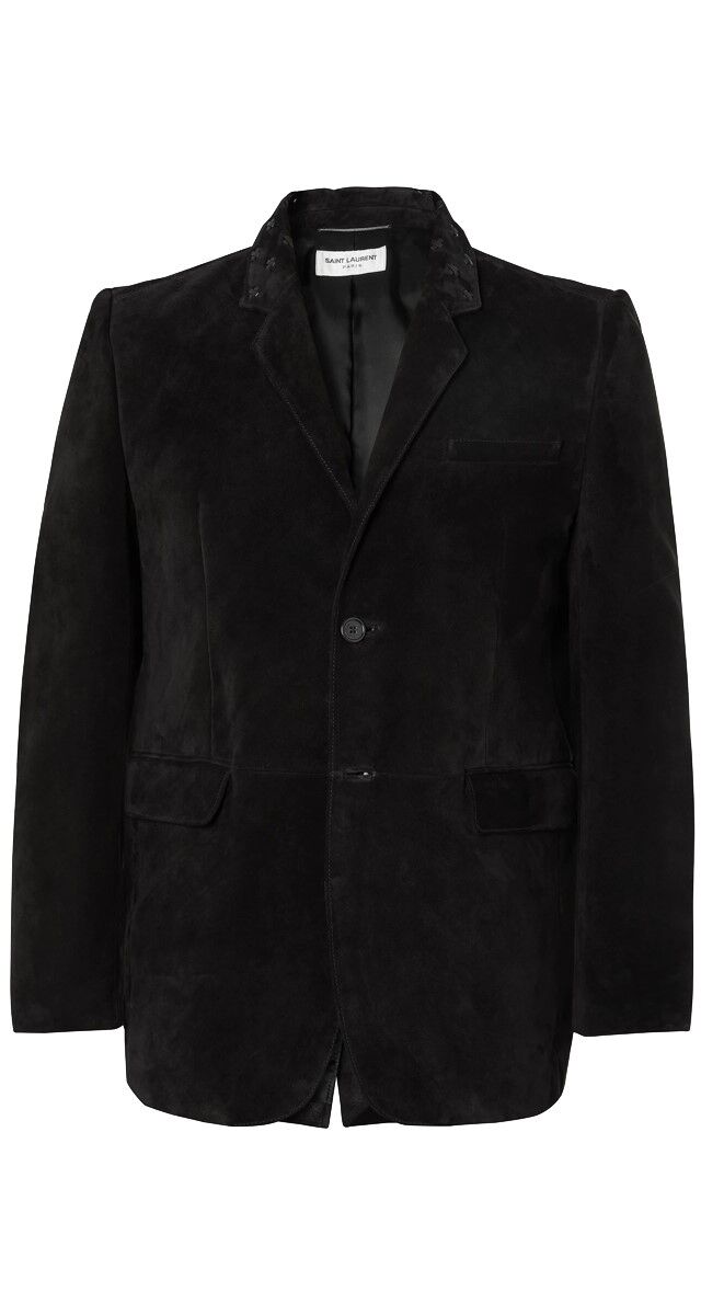 Blazer em camurça, € 3490, Saint Laurent