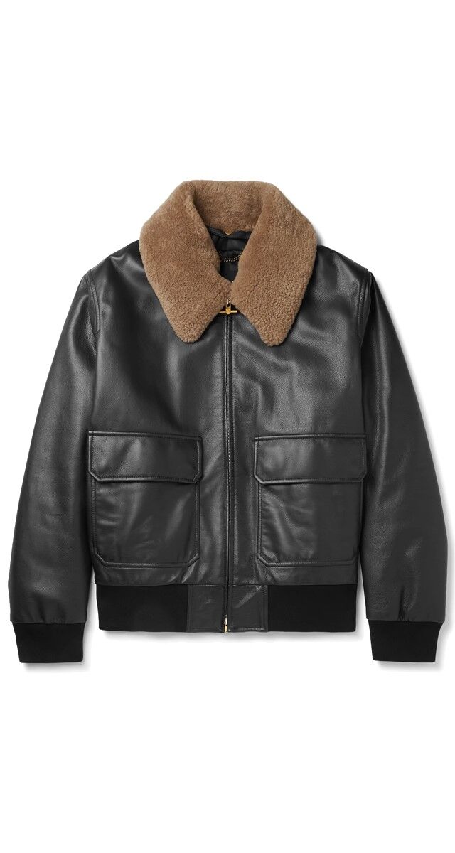 Bomber em pele, € 3695, Dunhill