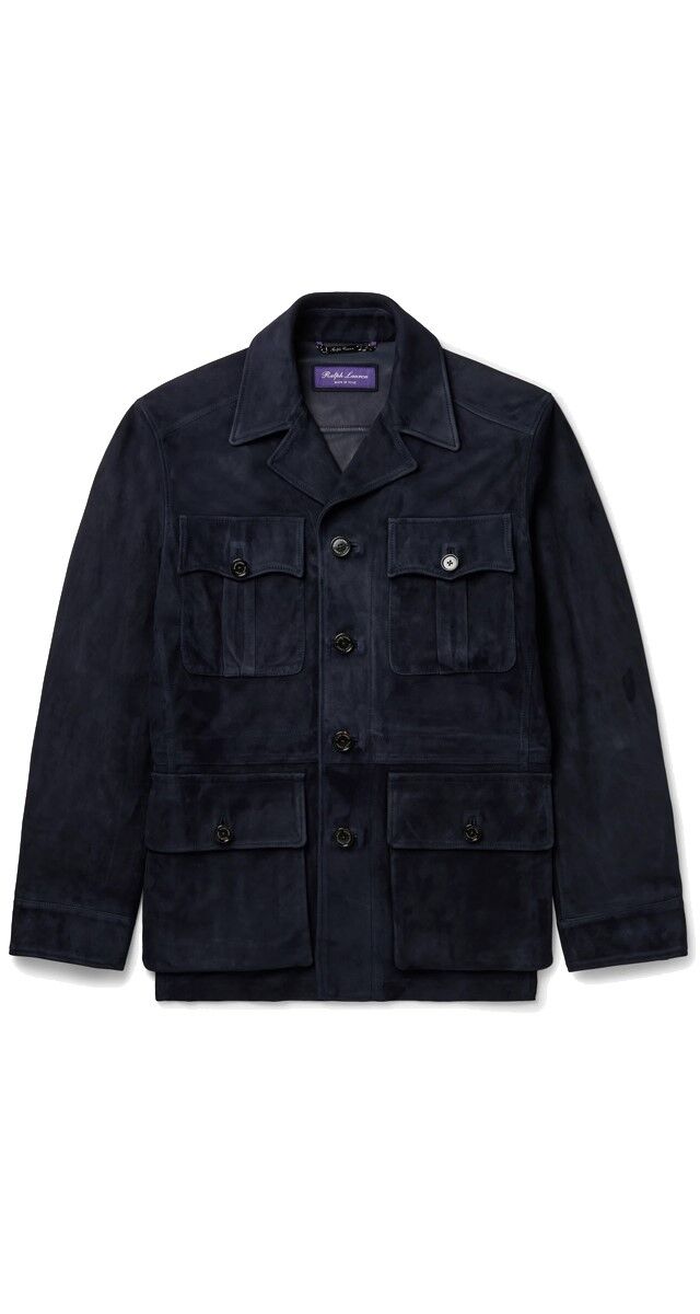 Parka em camurça, € 4545, Ralph Lauren Purple Label