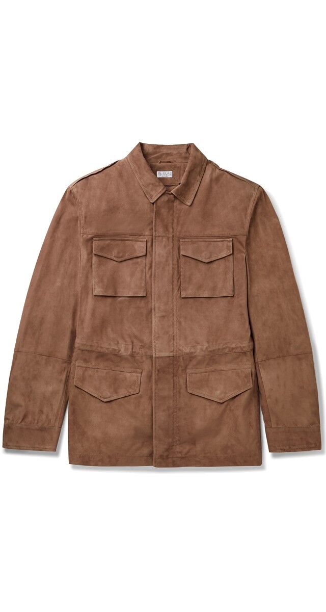 Parka em camurça, € 4800, Brunello Cucinelli
