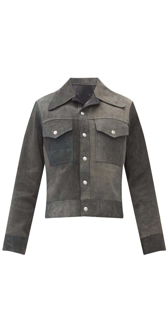 Blusão reversível em camurça e pele, € 2790, Maison Margiela