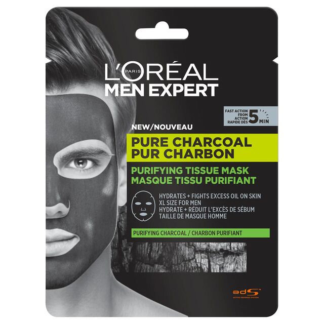 Máscara Pure Charcoal Purifying Tissue €2,39, L'Oréal Paris Men Expert