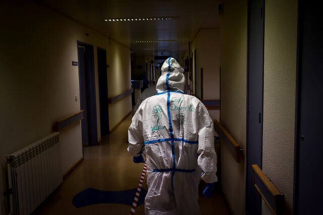 O fotógrafo tem acompanhado a pandemia em Portugal. Aqui no Hospital de São Teotónio, Viseu, 2020