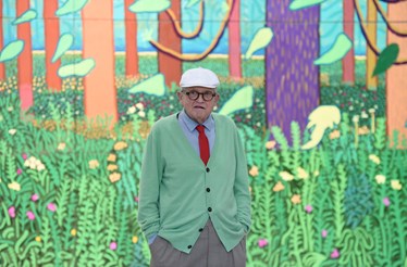 David Hockney: 'O stress é preocuparmo-nos com o futuro. A arte é agora'.