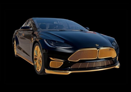 Um Tesla revestido a ouro, o mais caro do mundo