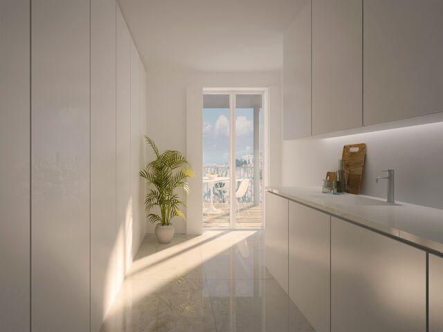 Um apartamento da residência de luxo Graça Residences.