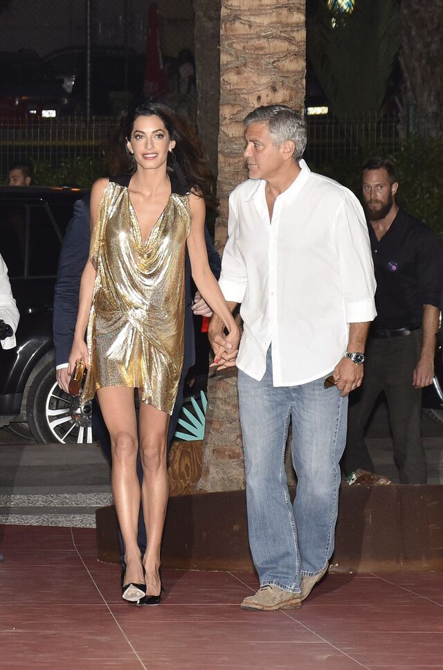 George Clooney e Amal Alamuddin em Ibiza, 2015