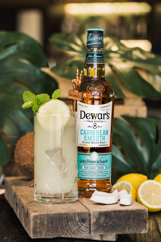 O novo cocktail com Dewar's 8 Caribbean Smooth.
