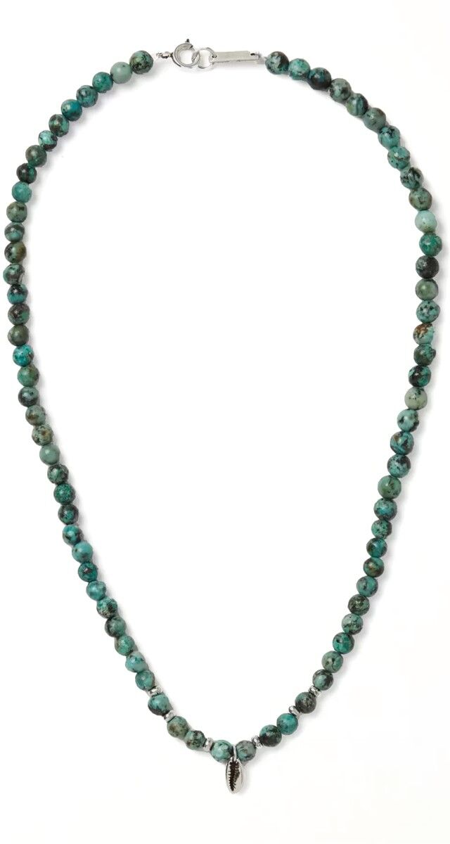 Colar Mr.Grigri em metal com contas, € 120, Isabel Marant.