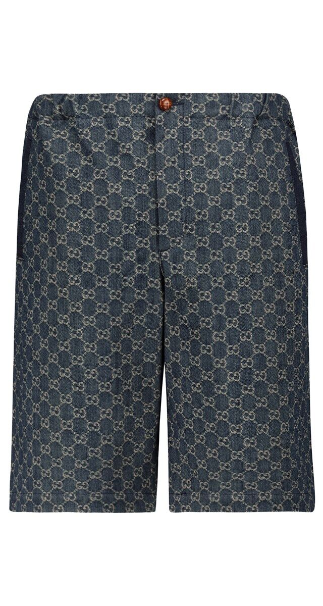 Calções GG em ganga, € 750, Gucci.