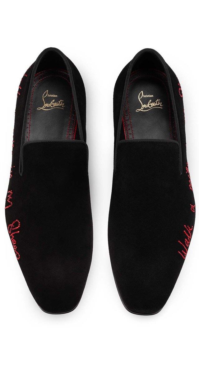 Mocassin A mile in Dandelion, € 995, Christian Louboutin x Elba.