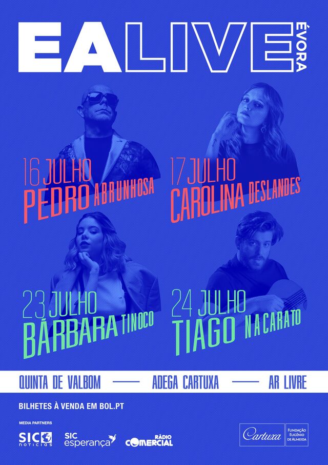 Cartaz do festival EA Live Évora.