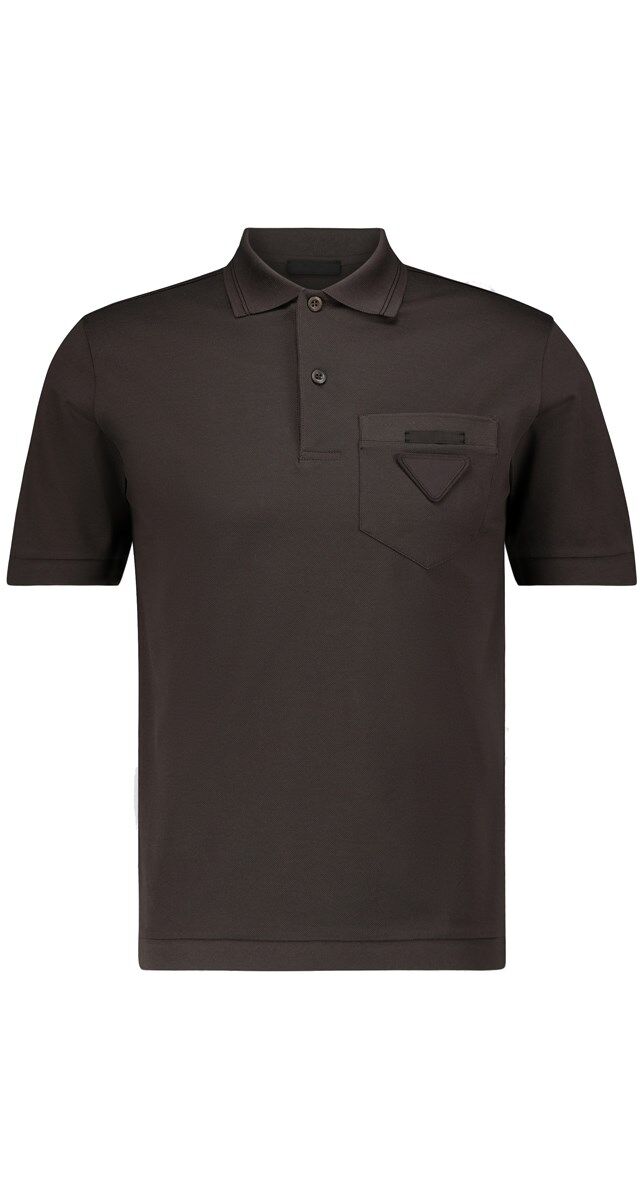 Polo em algodão, € 450, Prada.