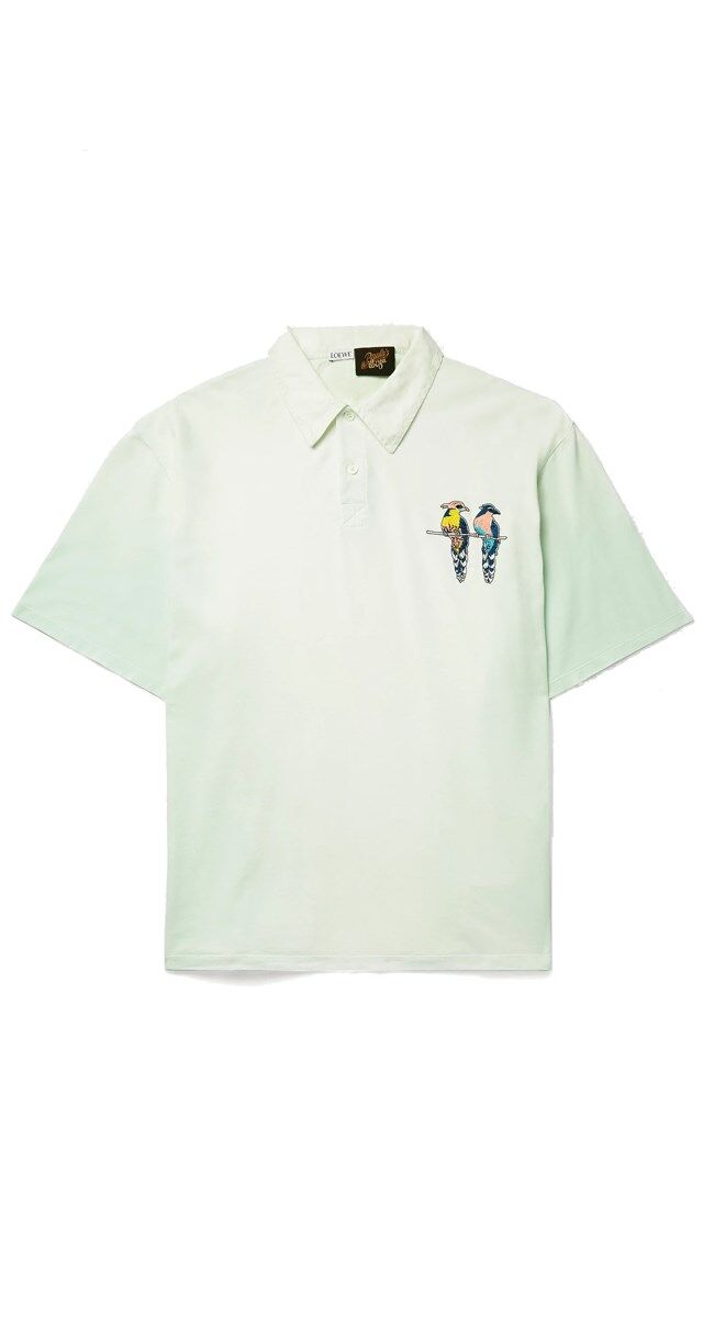 Polo Paula’s Ibiza em piqué de algodão, € 370, Loewe.
