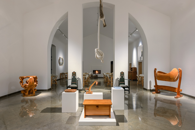 A galeria de arte.