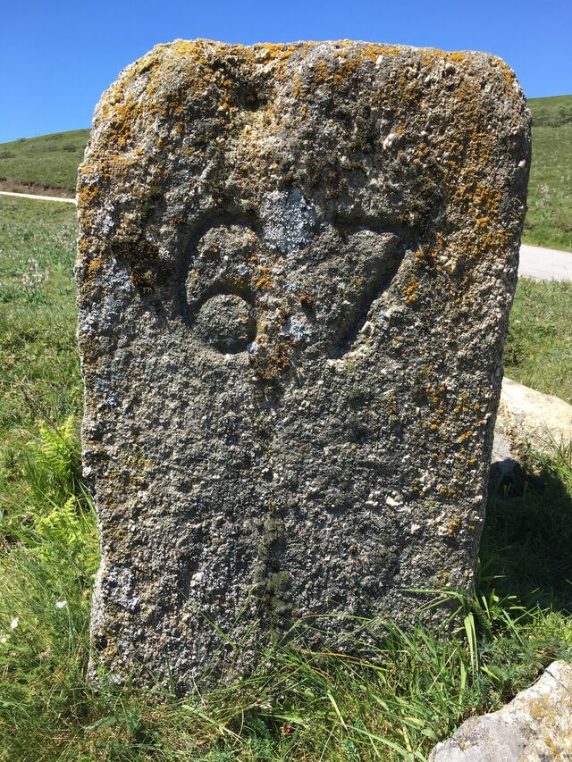 Marco fronteiriço nº67 entre Espanha e Portugal, junto à Aldeia de Pitões das Júnias, Montalegre.