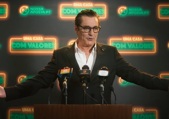 Paulo Futre na nova campanha d'A Nossa Aposta