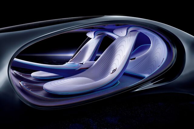 Interior do Vision AVTR, da Mercedes-Benz.