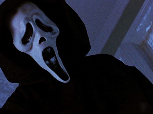 Ghostface, personagem do filme 'Pânico' (1996).