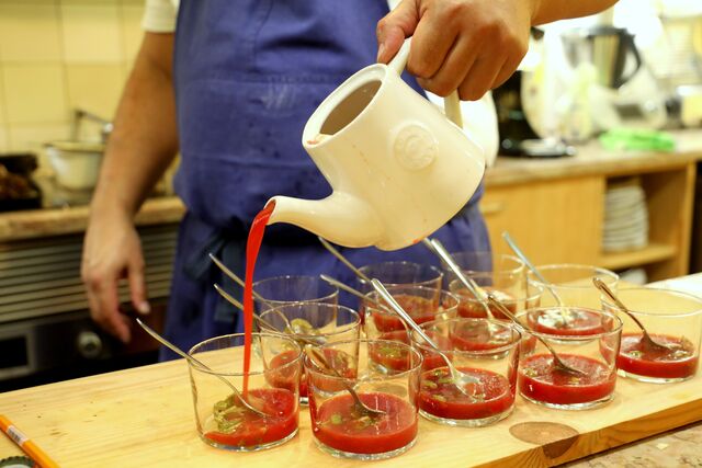 Gaspacho de figo da Índia.