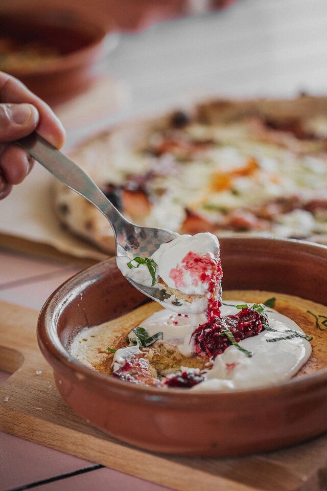 Brunch Wake 'n' Bake: panqueca.
