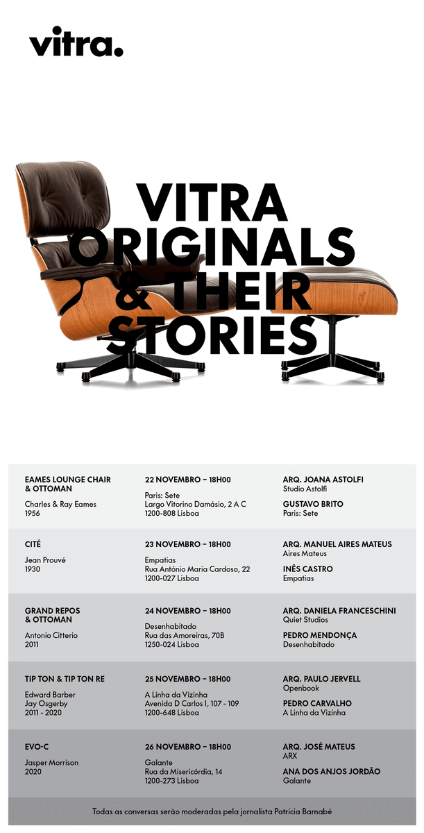 Programação completa de 'Vitra Originals & Their Stories'