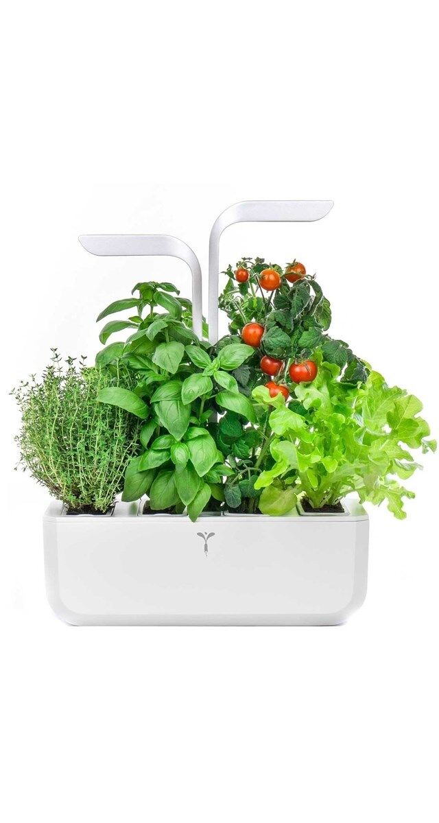 Horta urbana Classic com luz led (inclui manjericão, salsa, cebolinho e tomilho), € 149,90, Veritable no El Corte Inglés.