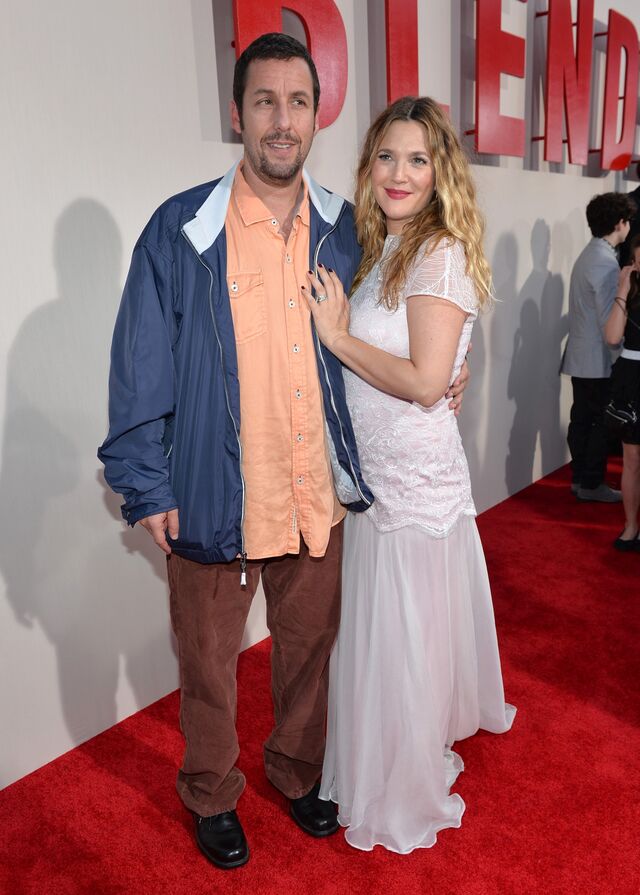 Adam Sandler e Drew Barrymore na estreia de 'Umas Férias Inesperadas', 2014