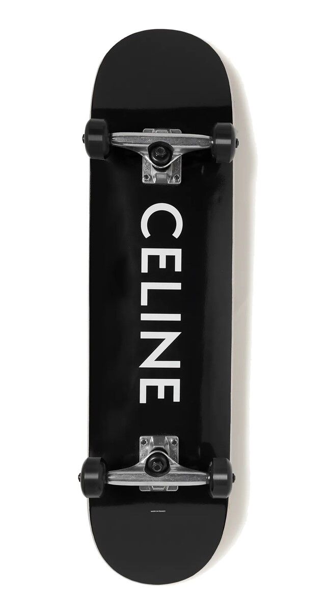 Skate em madeira, €750, Celine Homme