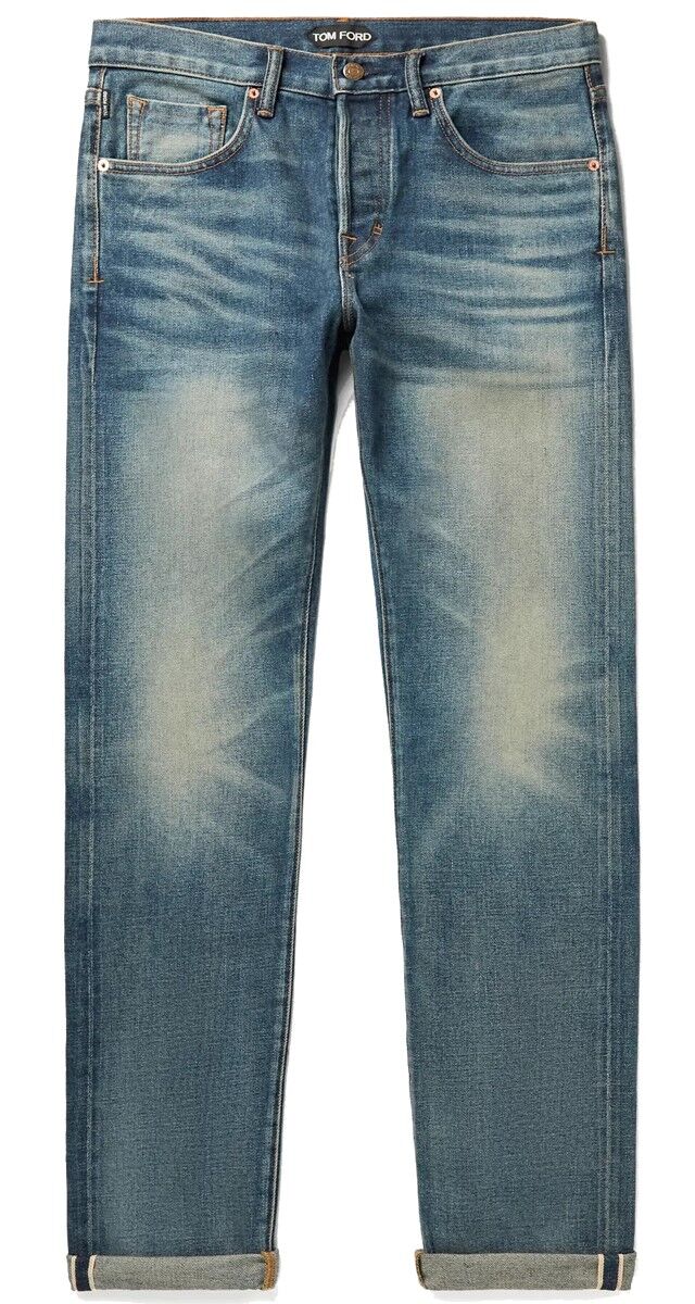 Calças em ganga, €690, Tom Ford