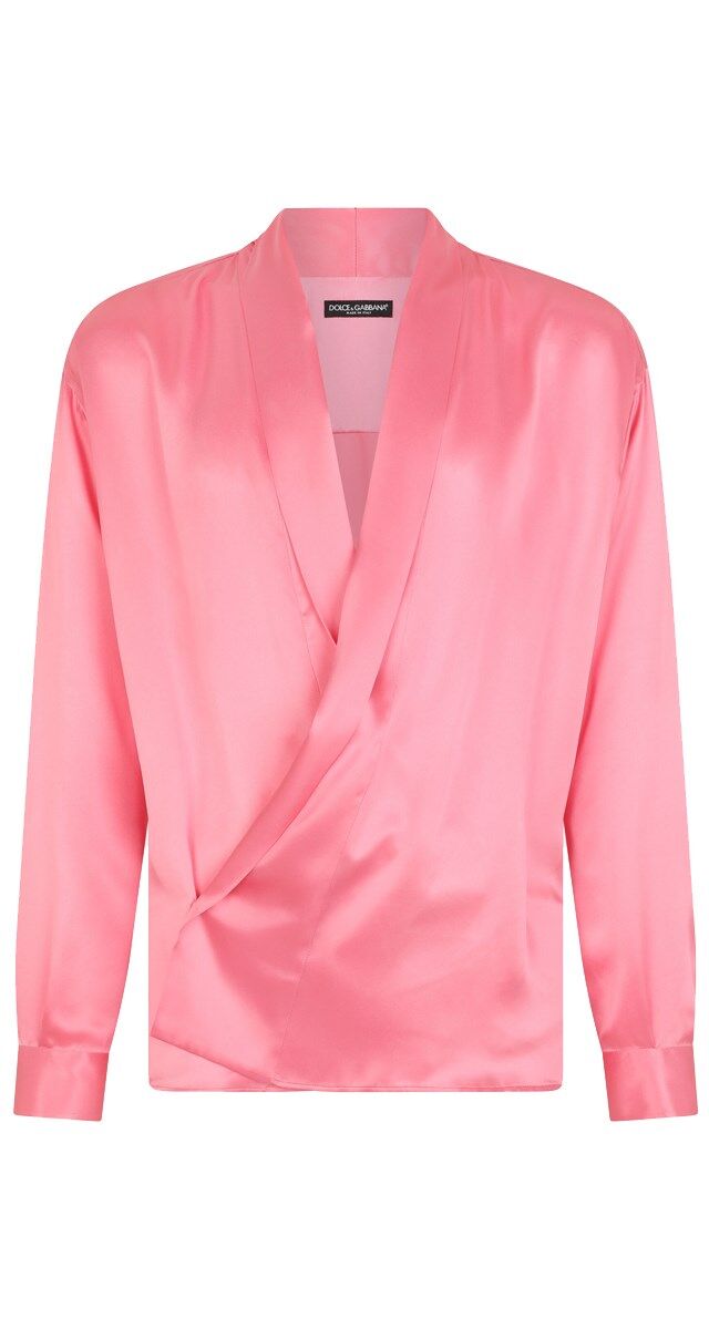 Camisa em cetim de seda, € 995, Dolce & Gabbana