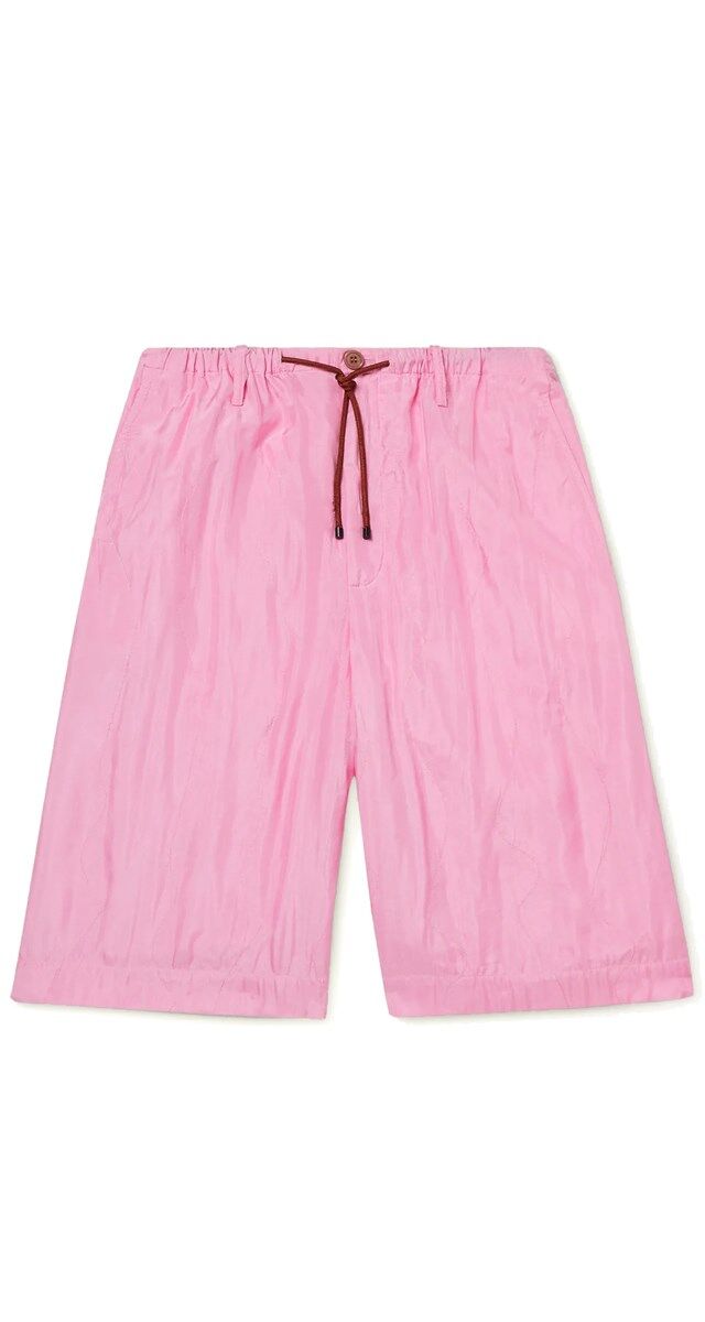 Calções em seda e algodão, € 445, Dries Van Noten