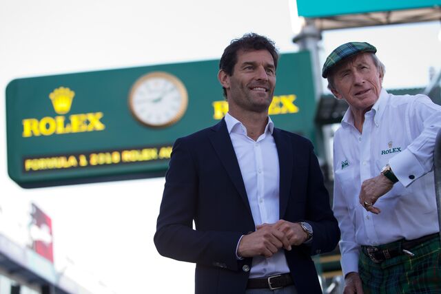 Sir Jackie Stweart e Mark Webber