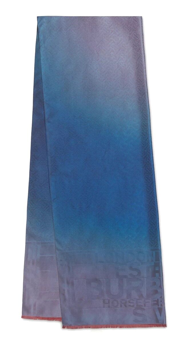Lenço dupla face em seda, €480, Burberry