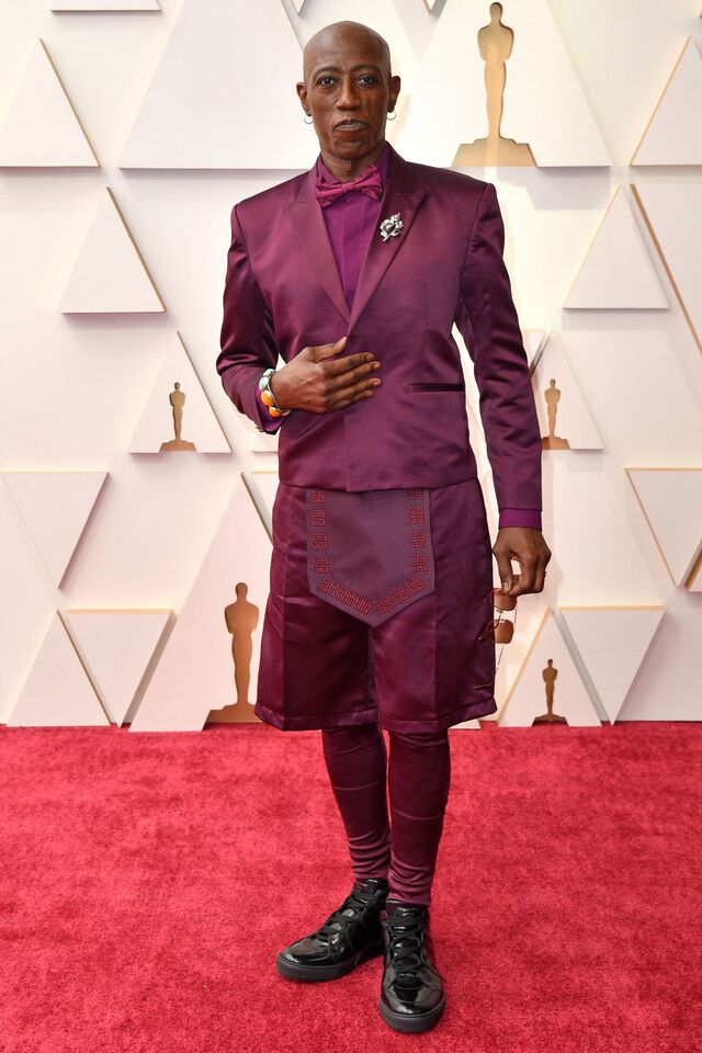 Wesley Snipes com look total Givenchy