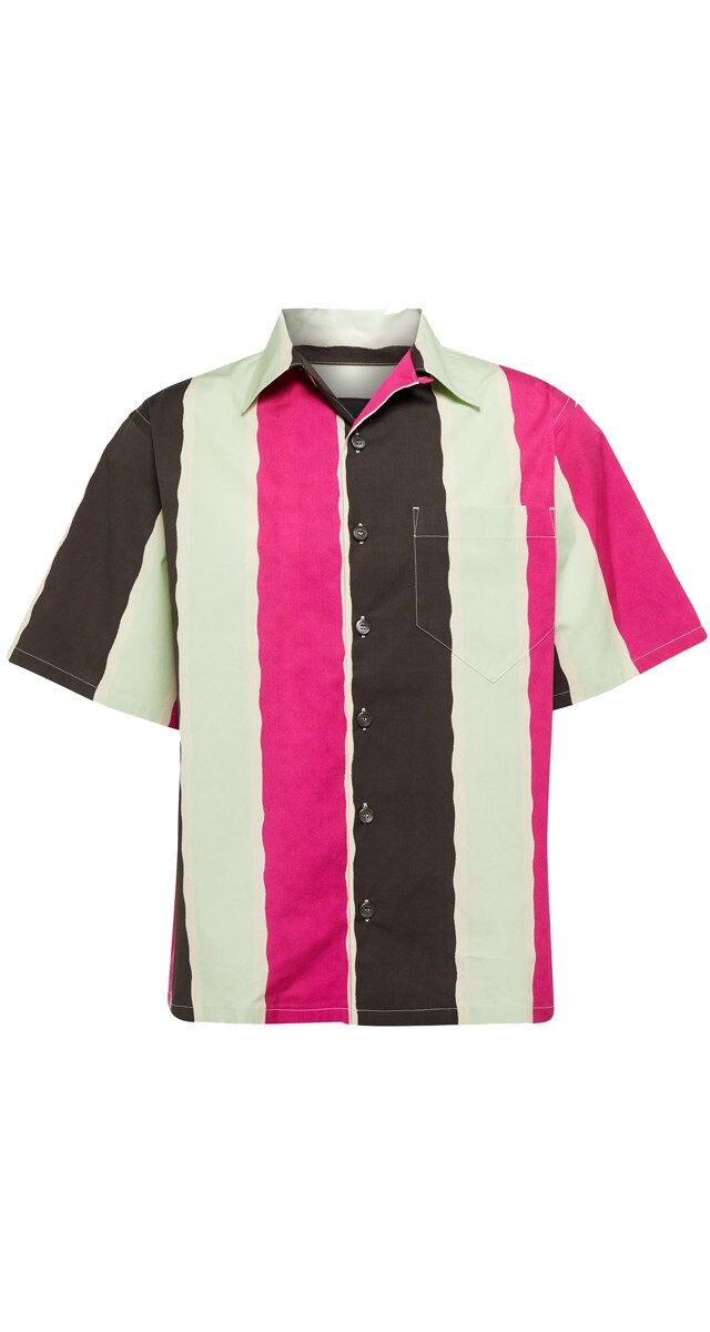 Camisa em algodão estampado, € 820, Prada
