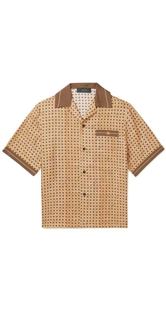 Camisa em seda estampada, € 890, Amiri