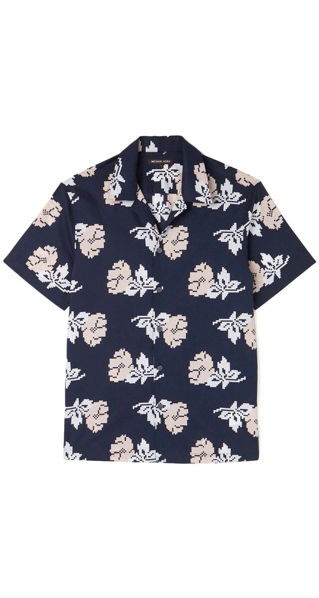 Camisa em algodão estampado, € 99, Michael Kors no El Corte Inglés