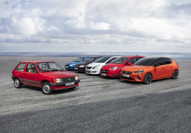 Opel Corsa - as seis gerações