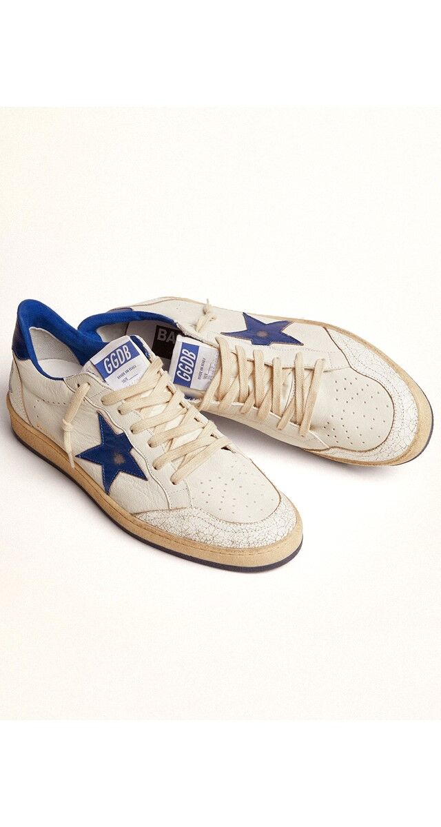 Ténis Ball Star em pele, €435, Golden Goose