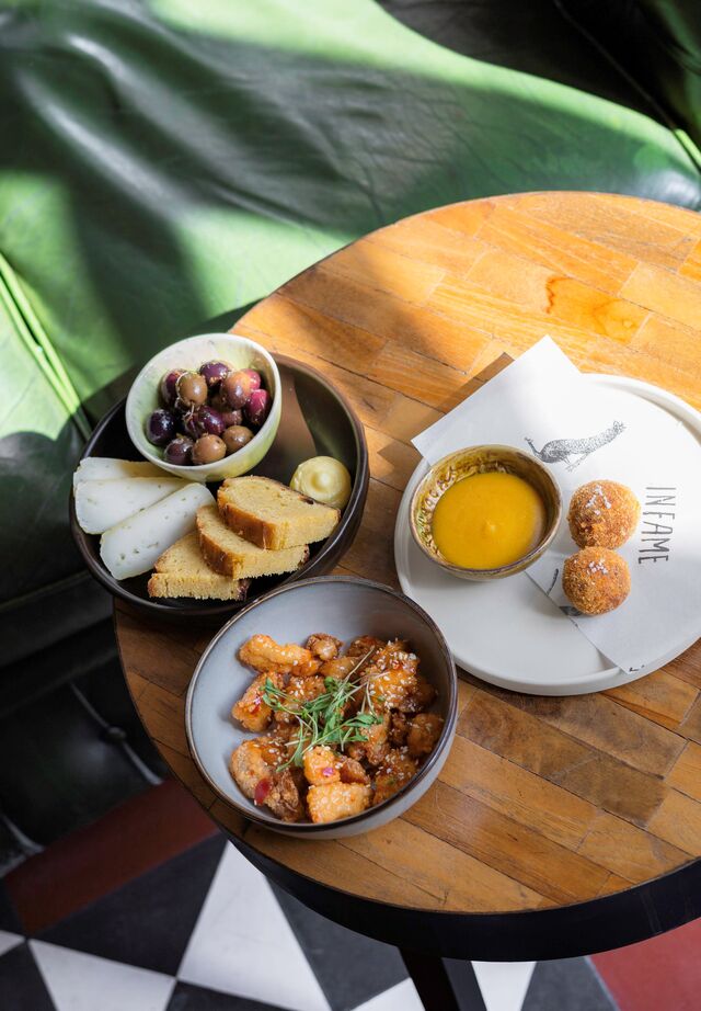 Os snacks da Happy Hour.