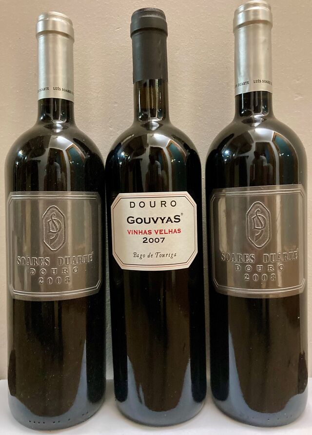 Gouvyas Vinhas Velhas 2007 e Soares Duarte Douro 2008 (vinho do Porto)
